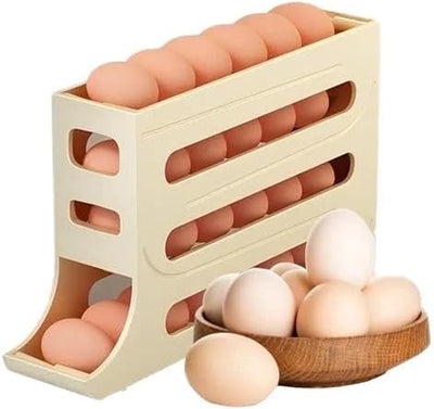 Egg Dispenser, Kitchen Supply, Fridge Egg Storage, Egg Storage Container, Container for Fridge, Fresh Egg Holder Countertop, Refrigerator Egg Storage Bin, Porta Huevos Para Refrigerador